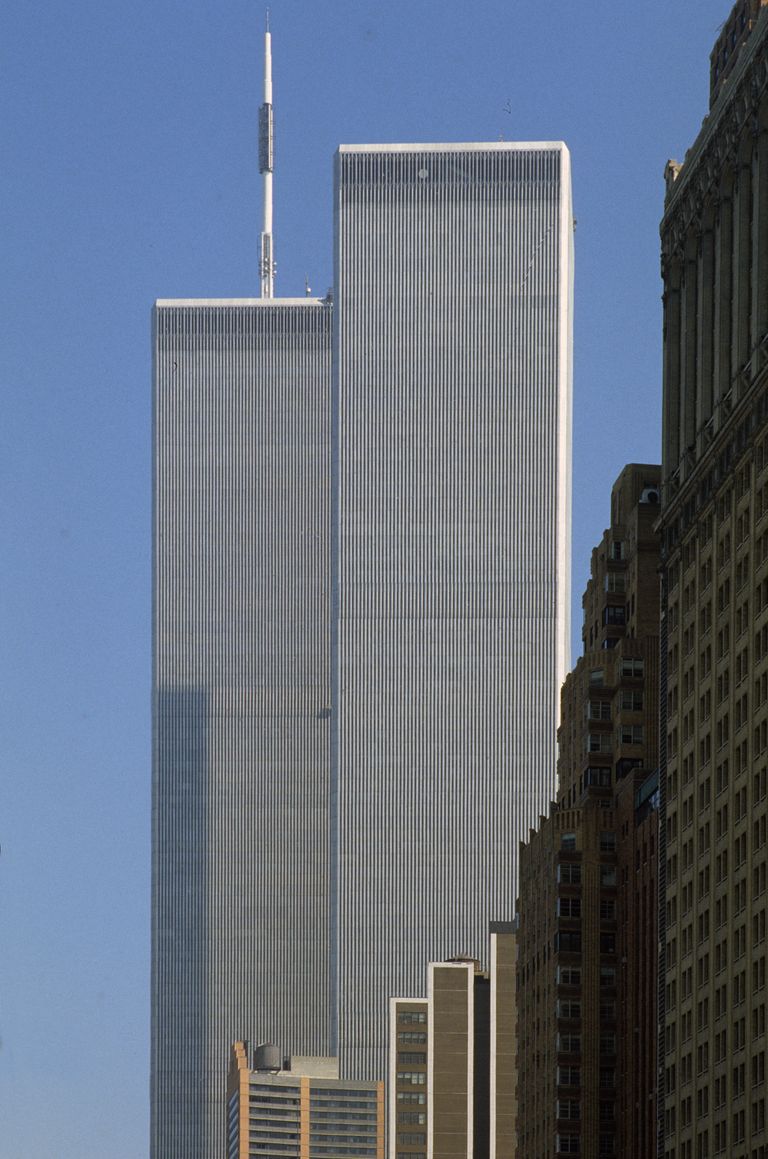 New Yorgi Maailma Kaubanduskeskuse kaksiktornid enne hävingut