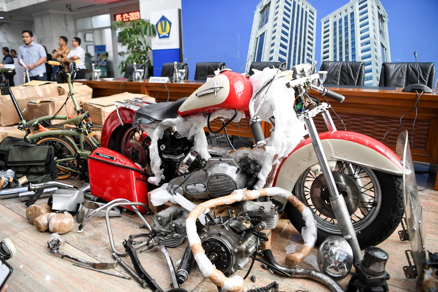 Mootorratas Harley Davidson, mille smugeldamise eest kaotas koha riikliku lennufirma Garuda Indonesia president ja tegevjuht Gusti Ngurah Askhara.