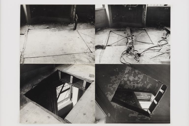 Gordon Matta-Clark (1943–1978)Bronxi põrand: Boston Road. 1973Hõbeželatiinfoto. 28,6 × 35,6 cmThe Estate of Gordon Matta-Clark’i ja David Zwirneri galerii (New York / London) loal