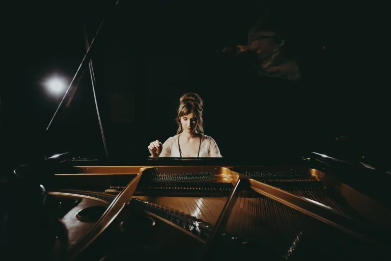 Pianiste Aurēlija Šimkus.
