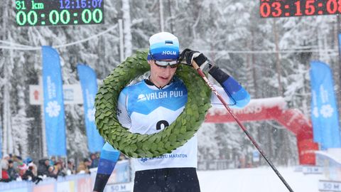 Галерея ⟩ Победителем Тартуского лыжного марафона стал Хенри Роос, Веэрпалу на четвертом месте