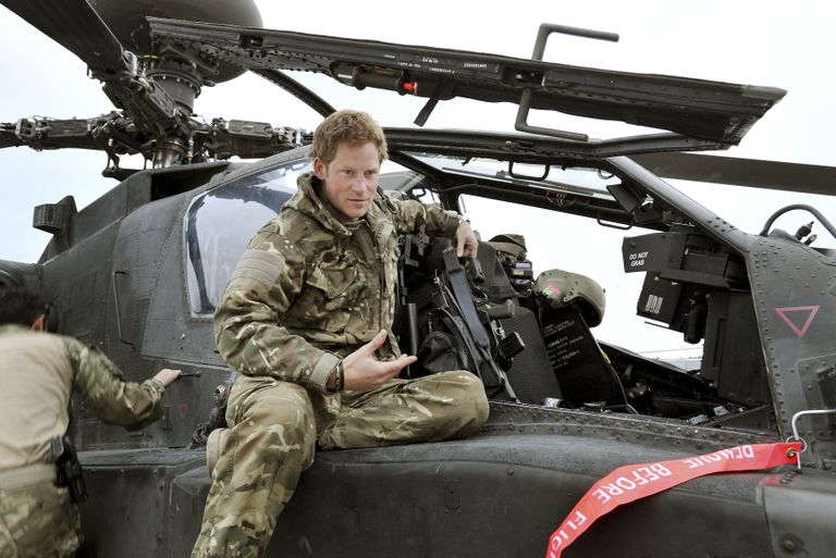 Prints Harry Camp Bastionis 12. detsembril 2012 enne väljalendu Apache helikopteriga. Lõuna-Afganistan