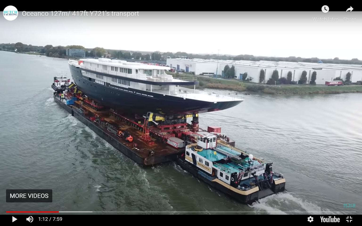 Oceanico 127-meetrise purjejahi Y721 kere, mille väidetavalt on tellinud Jeff Bezos.
