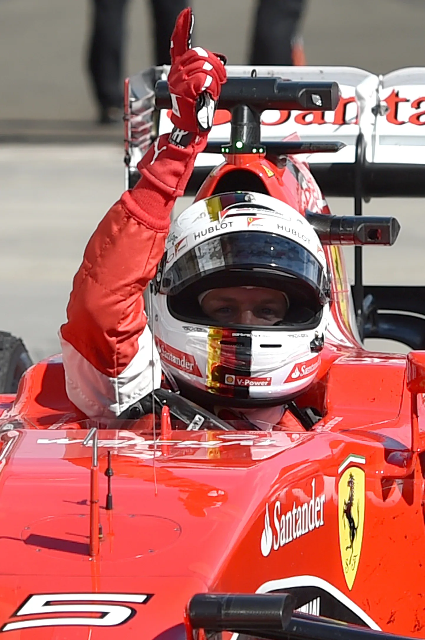 Sebastian Vettel pärast Ungari GP-d.