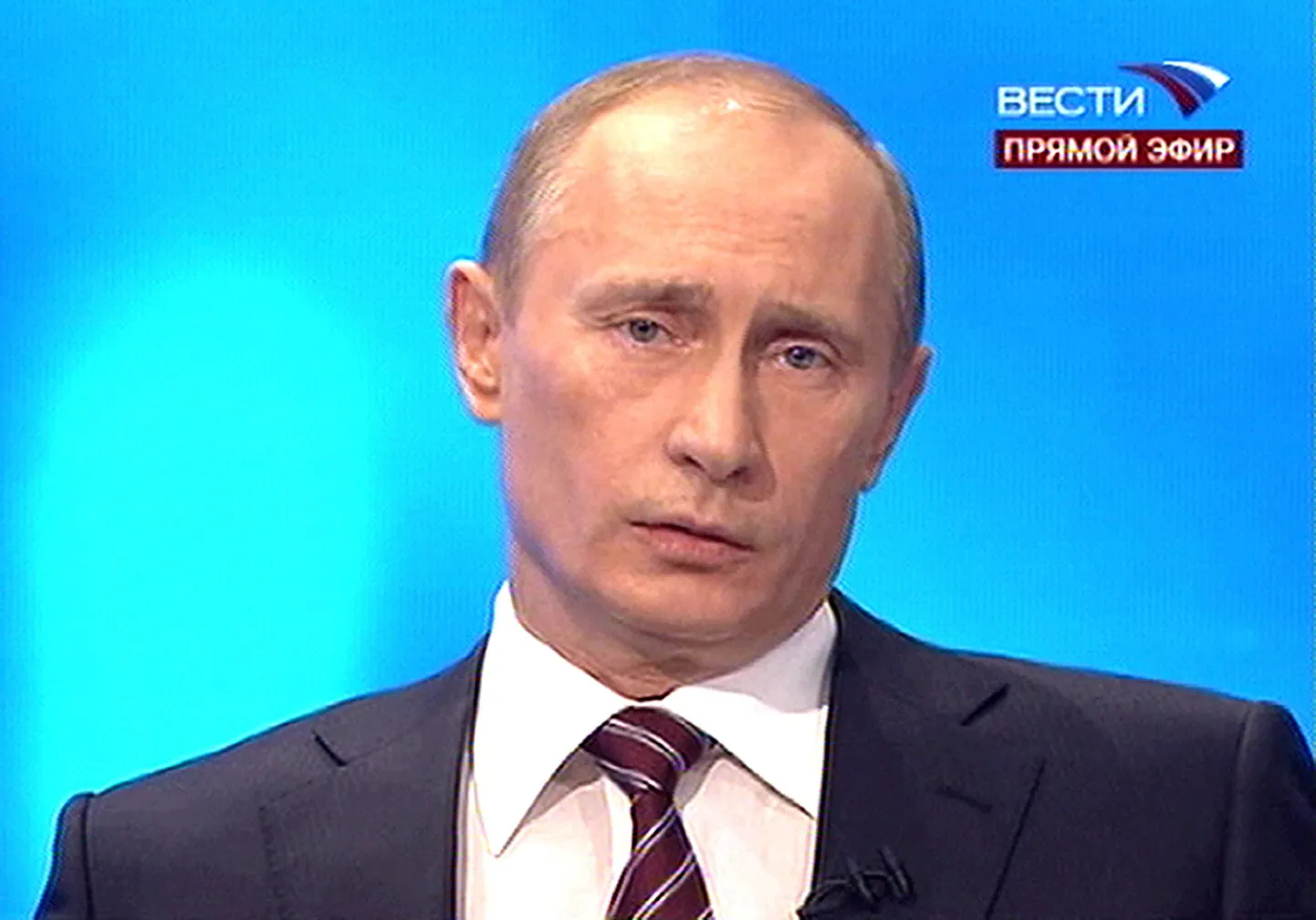Vene peaminister Vladimir Putin vastamas rahva küsimustele telekanalil Vesti.