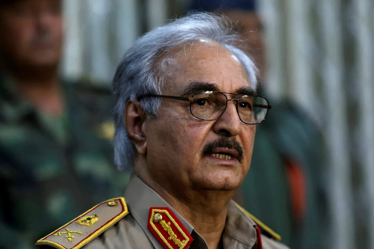 Liibüa idaosa sõjapealik Khalifa Haftar.