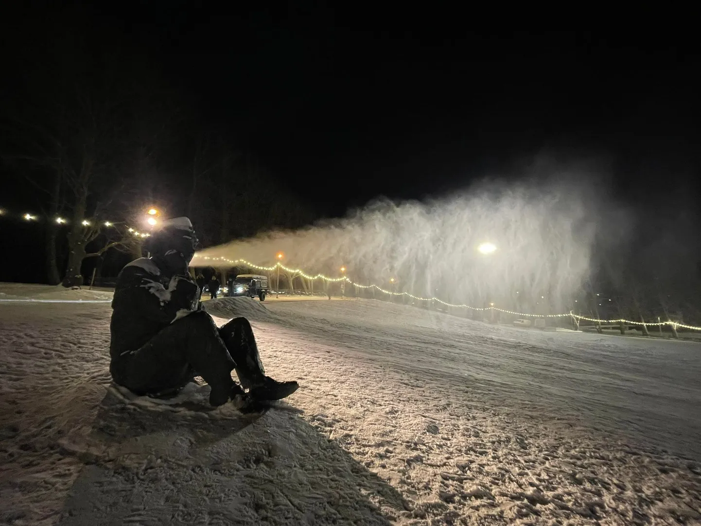 Lumetegu Tallinna Lauluväljakul.