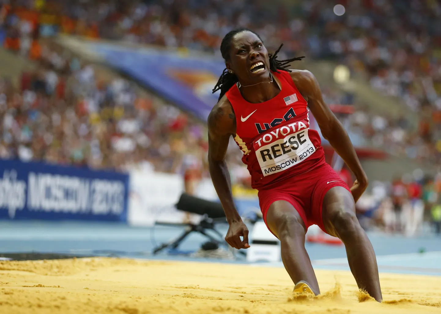 Brittney Reese võitis kaugushüppes taas MM-tiitli.