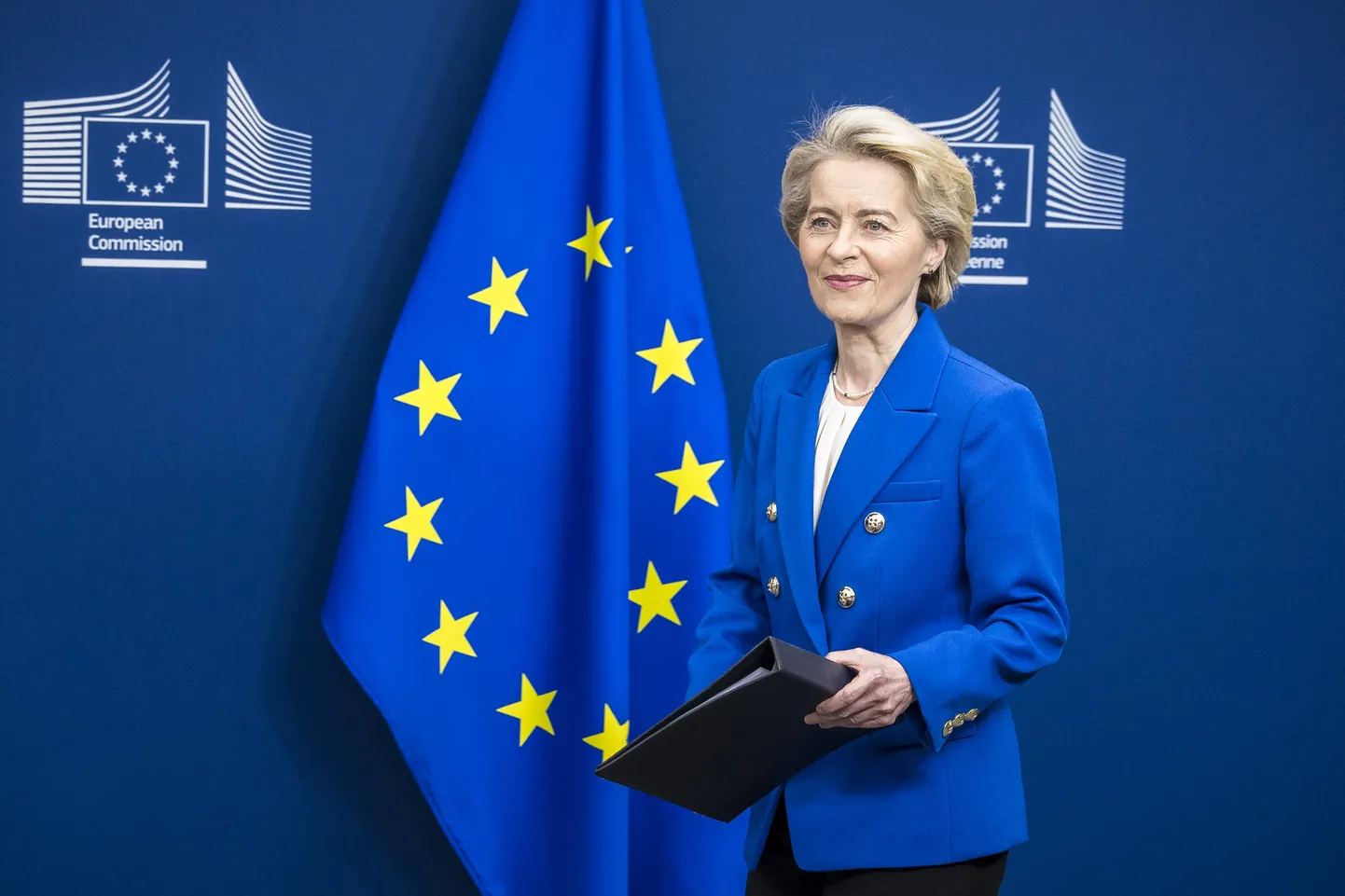 Euroopa Komisjoni president Ursula von der Leyen tegemas teatavaks Euroopa kaitseplaani 4. märtsil 2025. aastal.