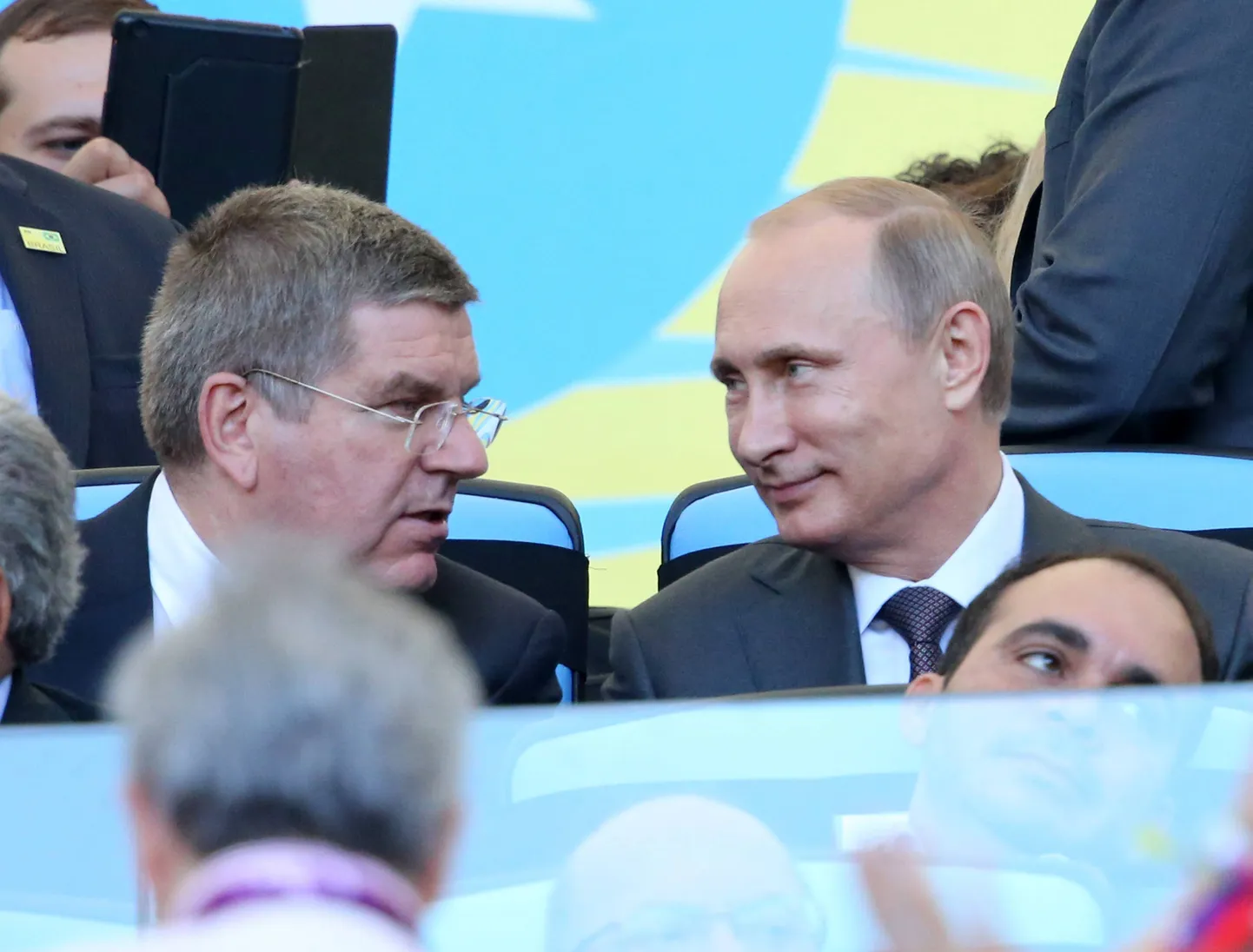 Томас Бах и Владимир Путин.