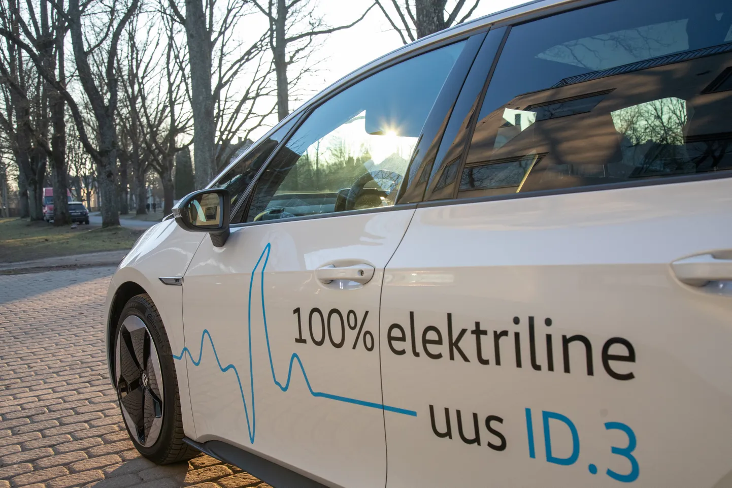 Volkswagen ID.3, 100 protsenti elektriline auto. Foto on illustratiivne.