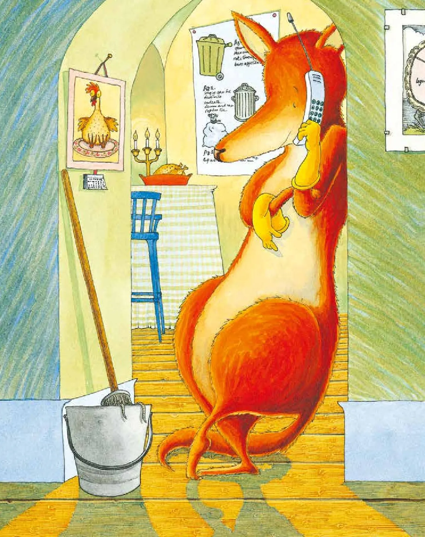 Illustratsioon Debi Gliori värssraamat «Mis ka ei juhtuks».