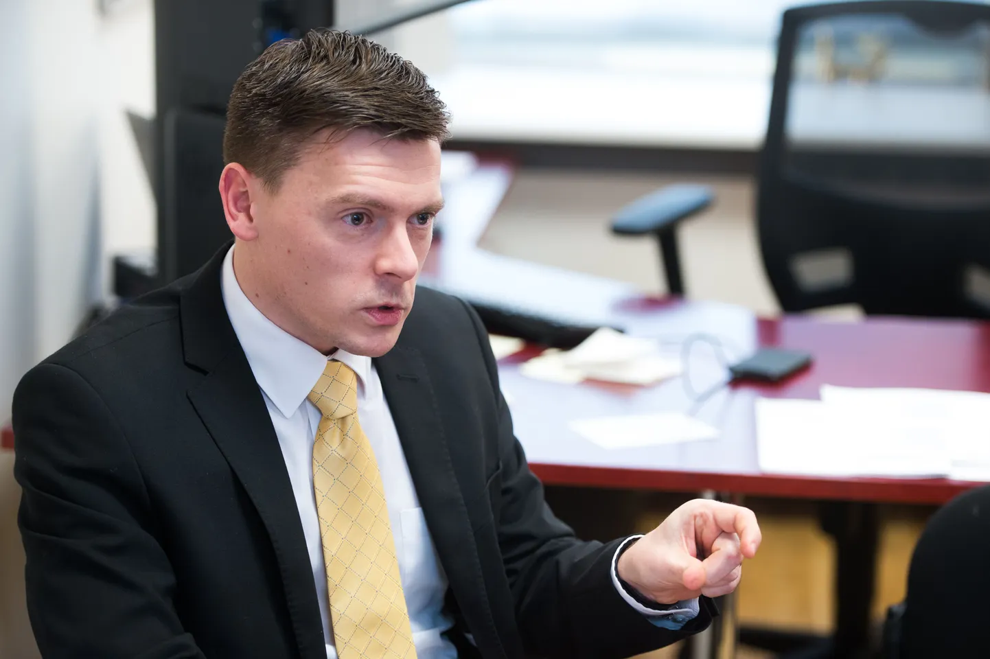 TALLINN, EESTI, 09DEC14.
Pildil Rahandusministeeriumi asekantsler Dmitri Jegorov
tl/Foto TAIRO LUTTER/POSTIMEES