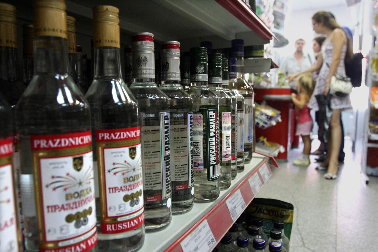 Alkohol Venemaa Moskva toidupoes