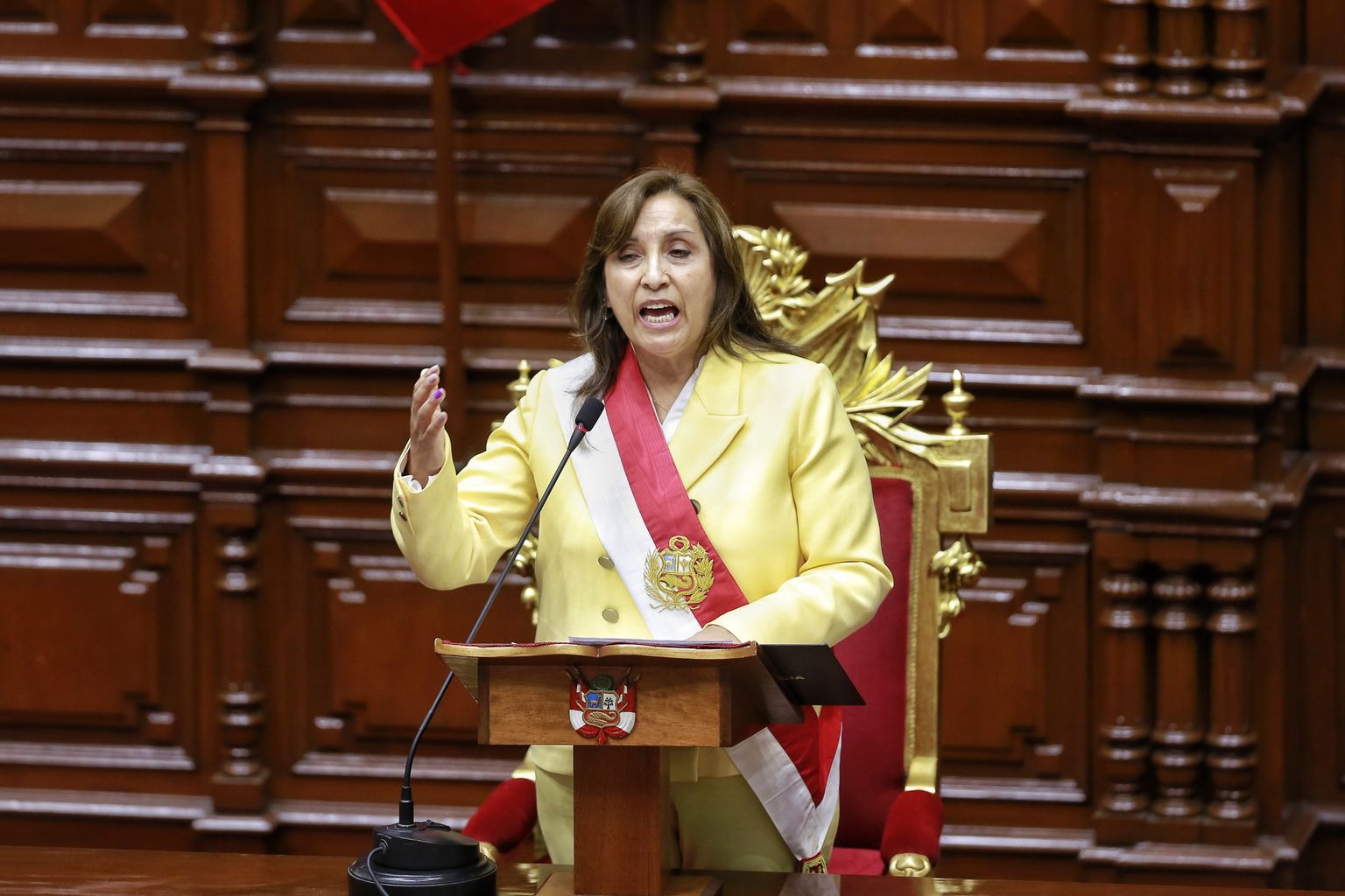 Peruu esimene naispresident Dina Boluarte.
