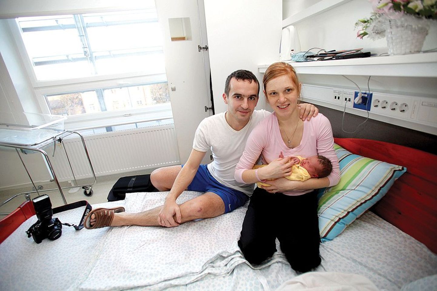 Tatjana ja Maksim Mitrofanov rõõmustavad 27. detsembri varahommikul tervena ilmale tulnud tütre Anastassia üle.