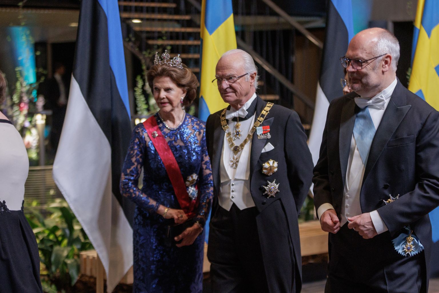 Riigiõhtusöök Rootsi kuningapaari auks Viimsi Artiumis.