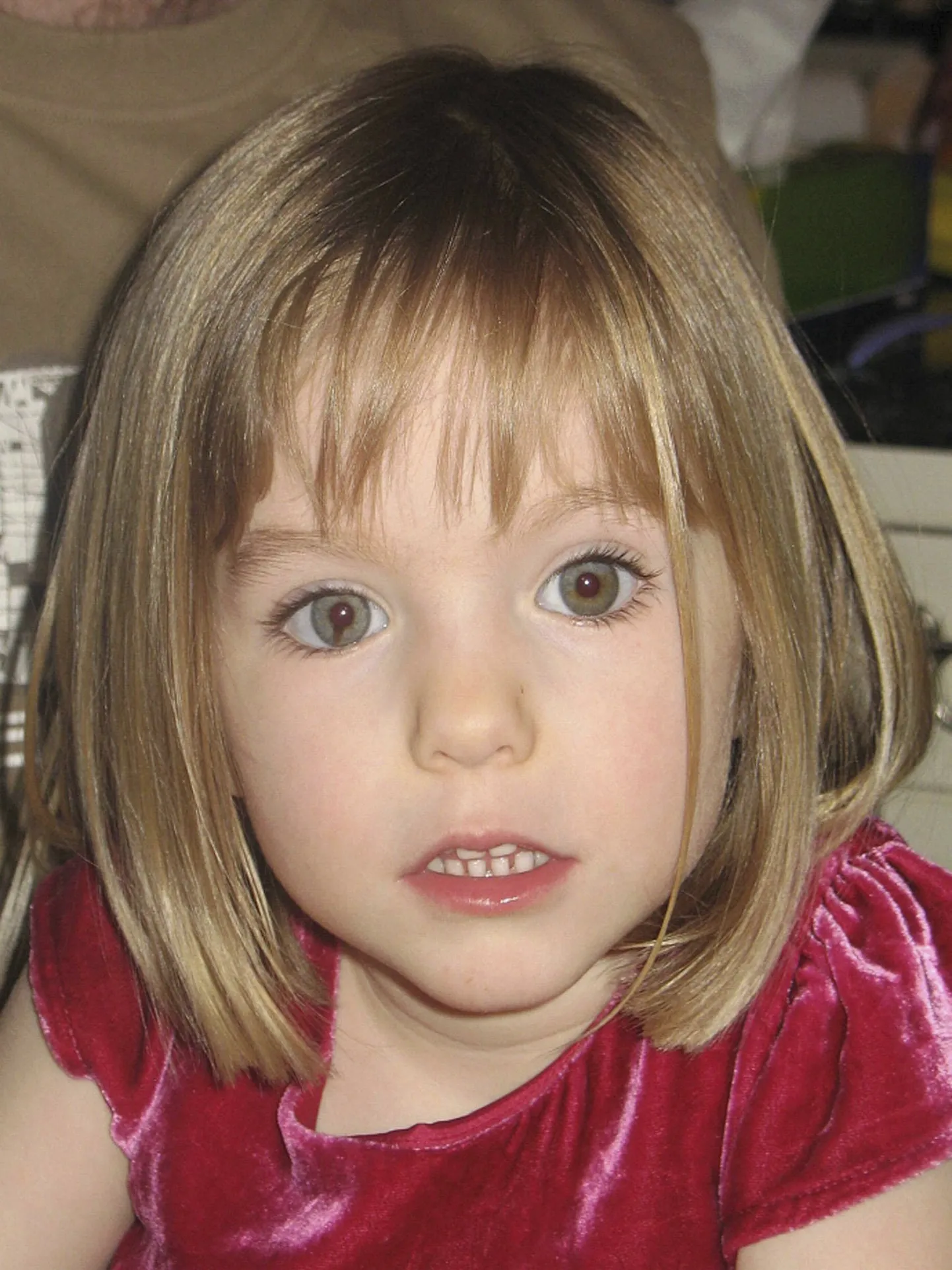 Briti tüdruk Madeleine McCann, kes kadus 2007. aastal Portugalis Algarves kolmeaastasena.