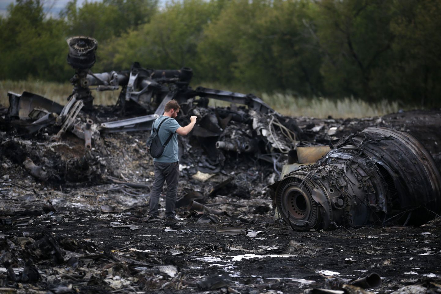 Malaysia Airlinesi Boeing 777 katastroofipaik Ukrainas.