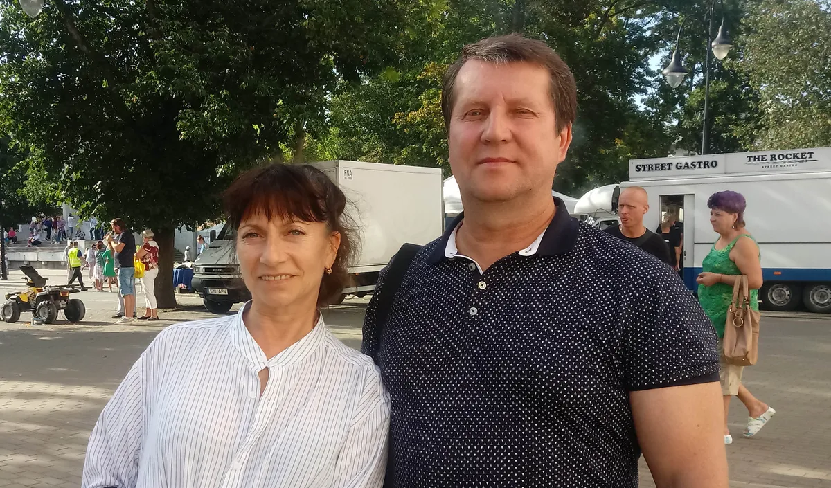 Оксана и Андрей Батуевы рады знакомству с кохтлаярвесцами и уже мечтают о новых встречах.