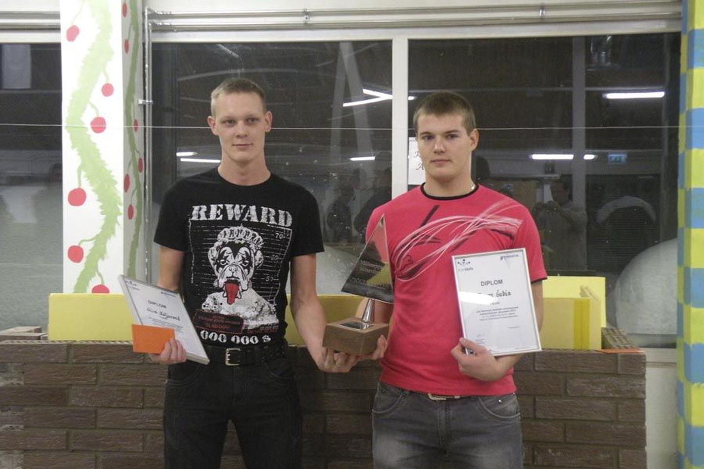 Müürseppade kutsevõistluse võitjateks kuulutati Kuressaare ametikooli õpilased Siim Kaljurand (vasakul) ja Steven Šubin.