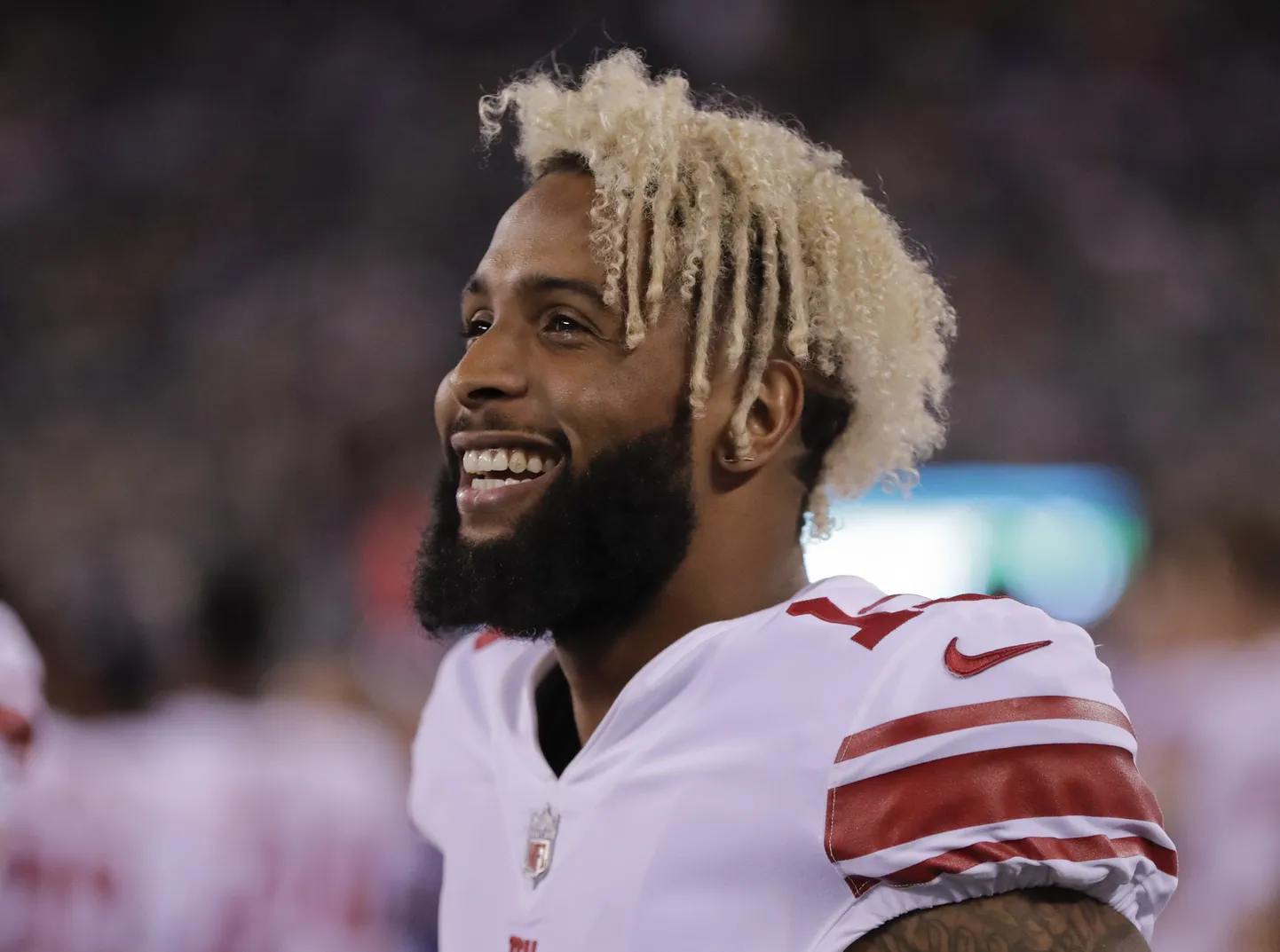 New York Giantsi püüdja Odell Beckham juunior.