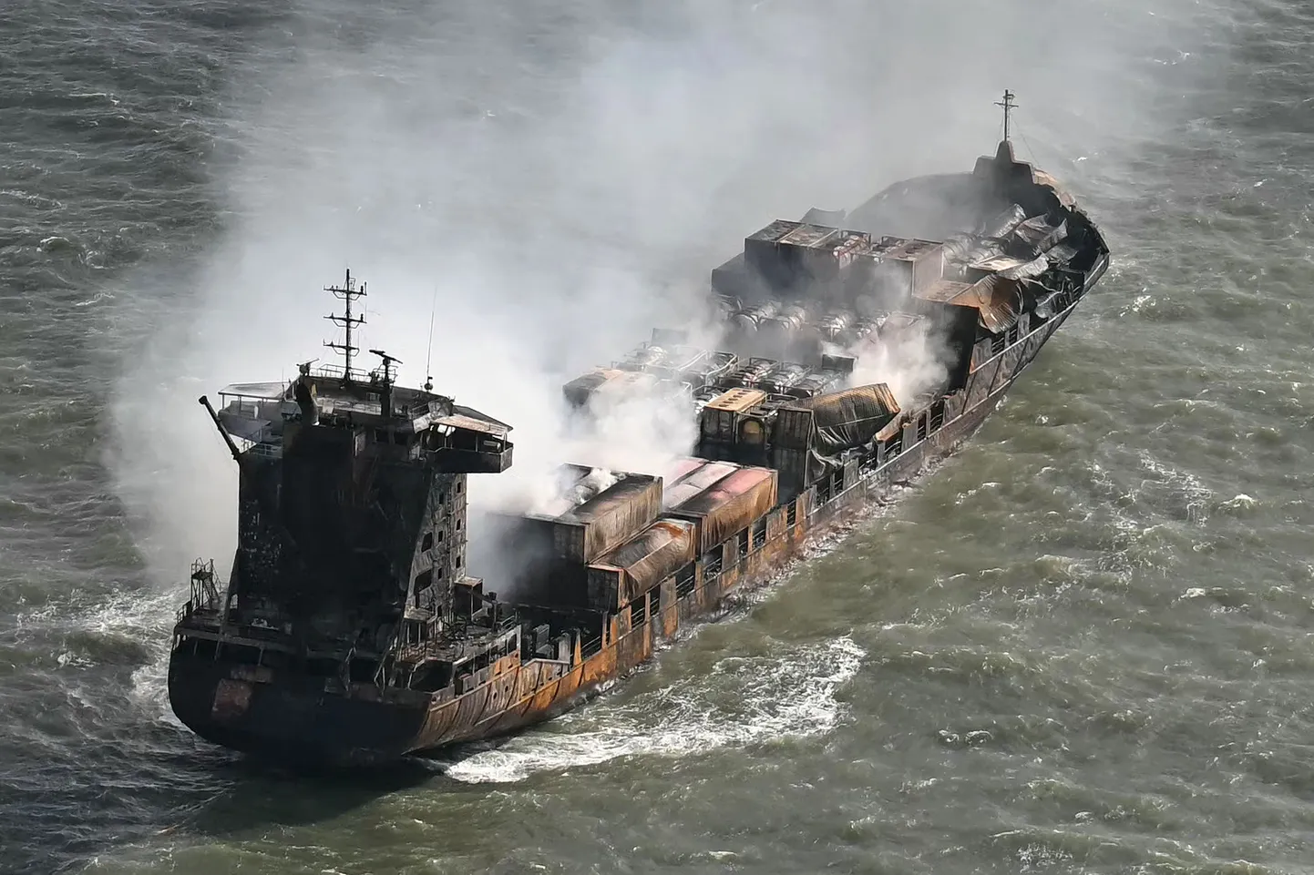 Põhjamerel USA lipu all seilanud tankerit Stena Immaculate ramminud kaubalaev Stena, mille Vene kodanikust kaptenit süüdistatakse tapmises. 11. märts 2025.