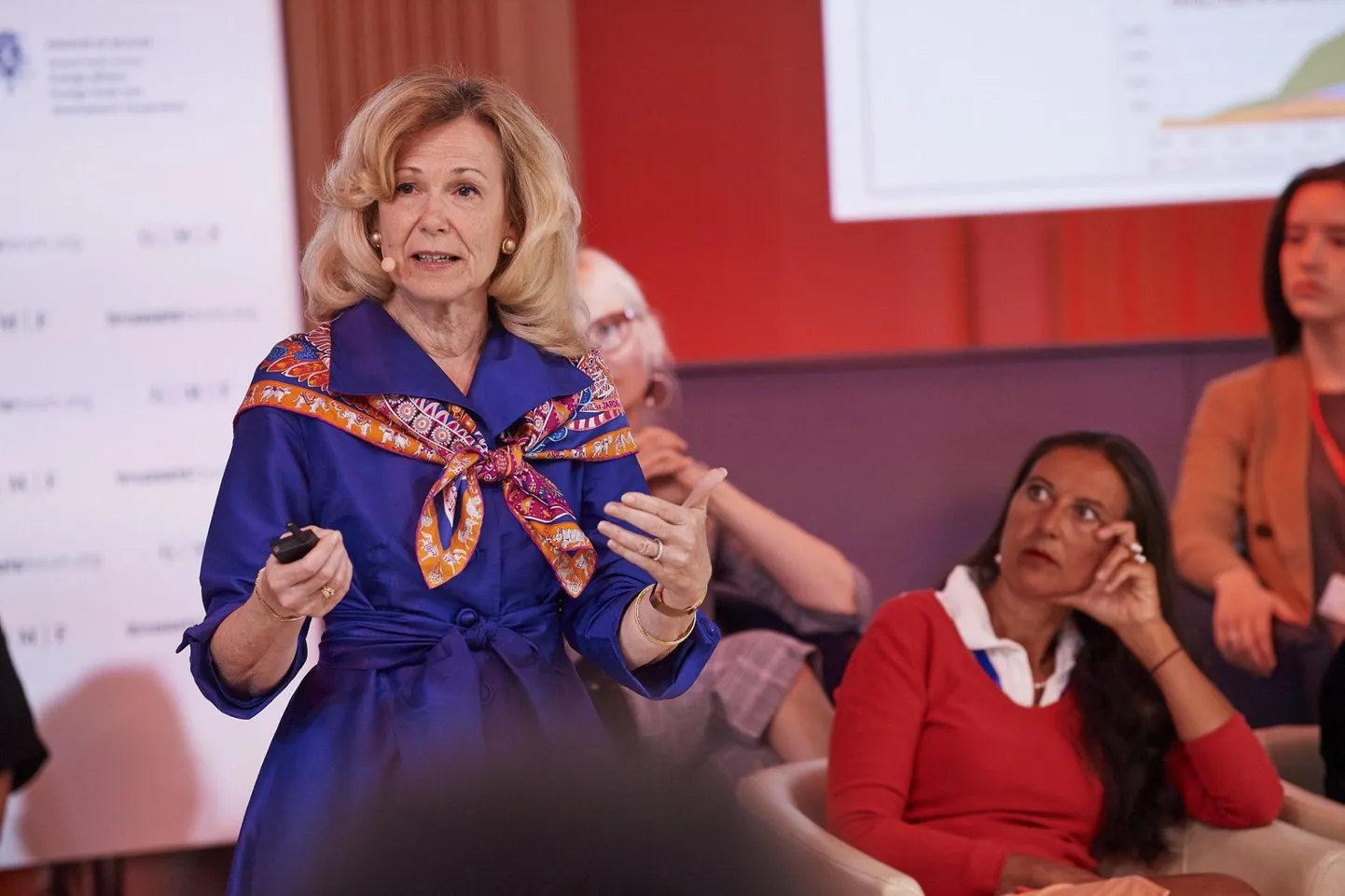 Suursaadik Deborah Birx andis intervjuu Postimehele Ameerika mõttekoja German Marshall Fund korraldatud Brüsseli foorumil. FOTO: GMF