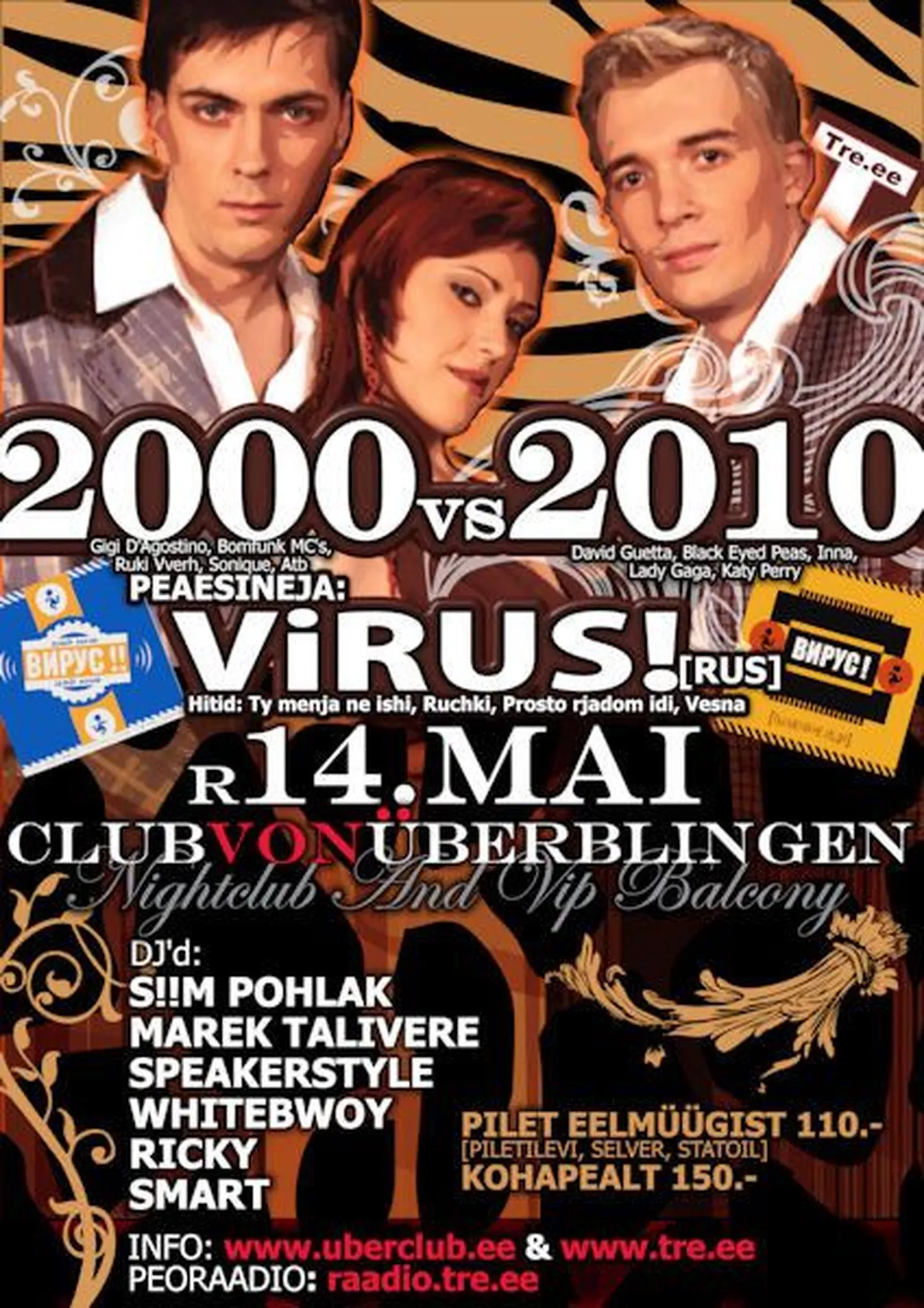 Vene kultusdiskobänd VIRUS tuleb 14. mailClub Von Überblingenisse!