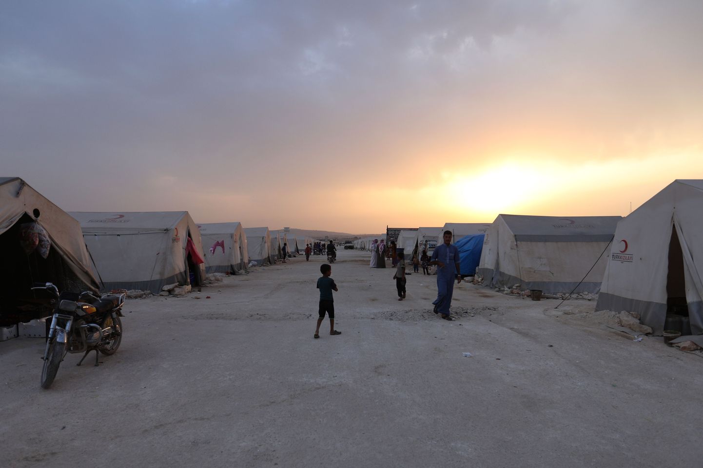 Põgenikelaager Süüria ja Türgi piiril.