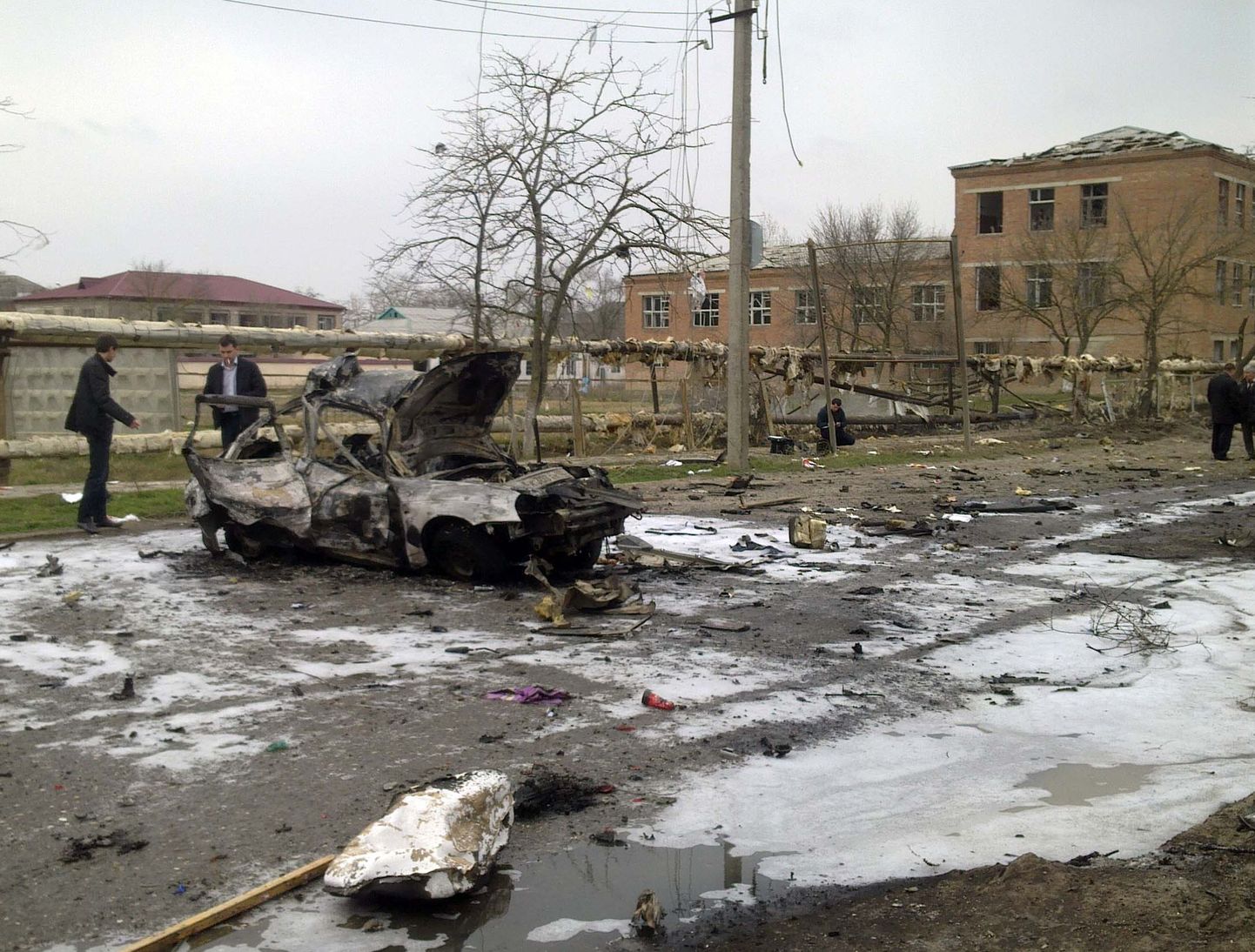 Место теракта в Кизляре. 31 марта 2010 года.