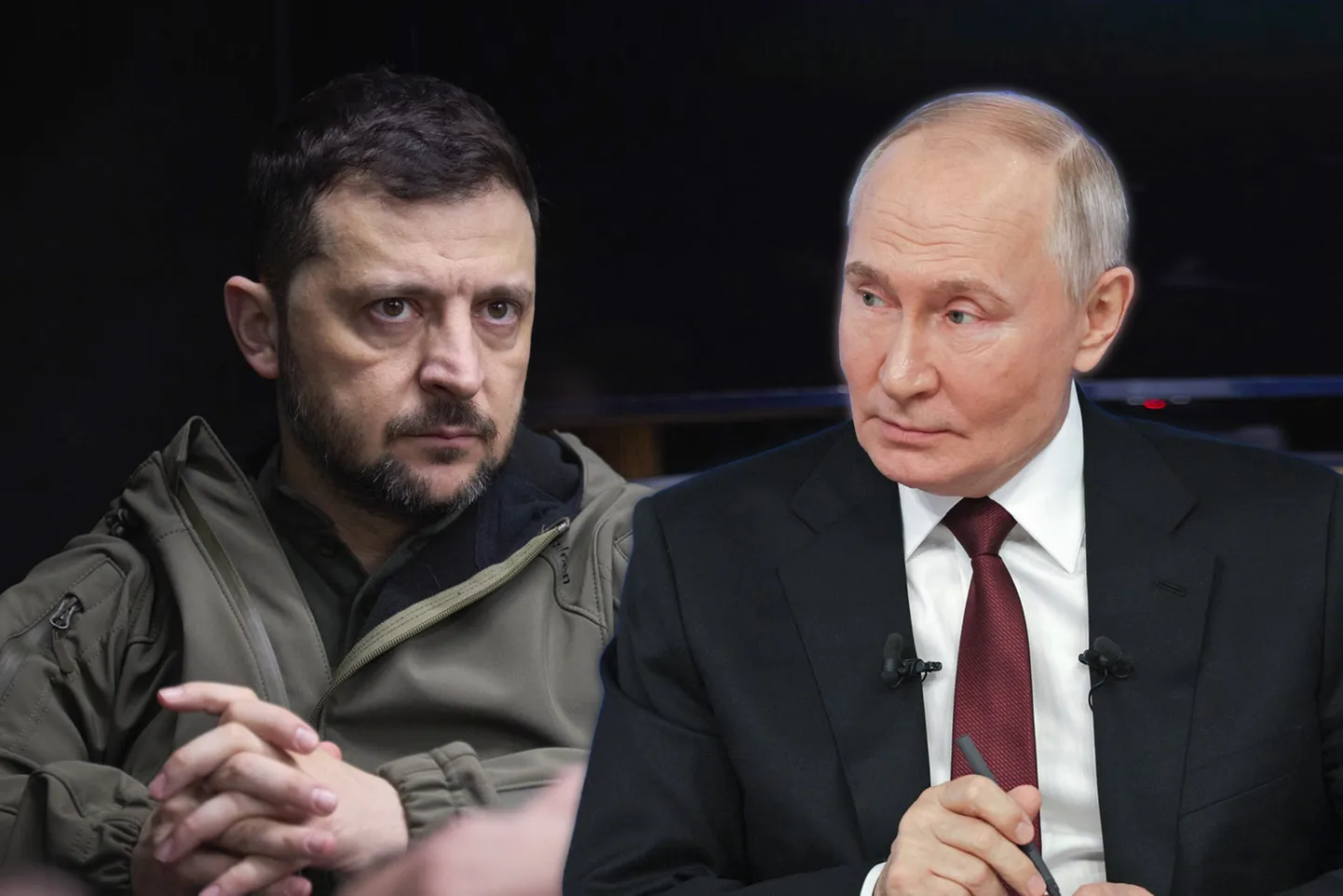 Владимир Зеленский и Владимир Путин.