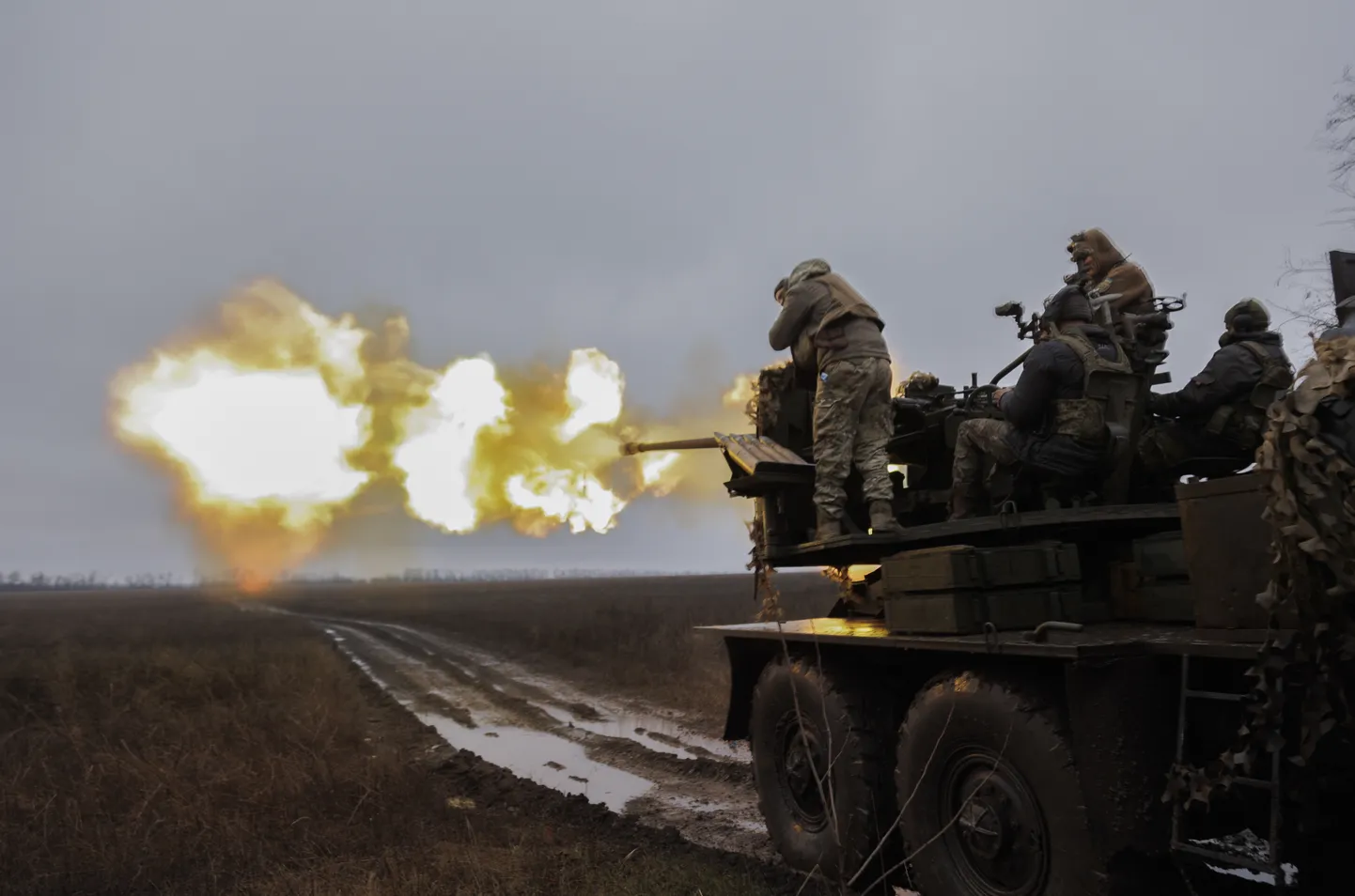 Украинские военные в Запорожье.