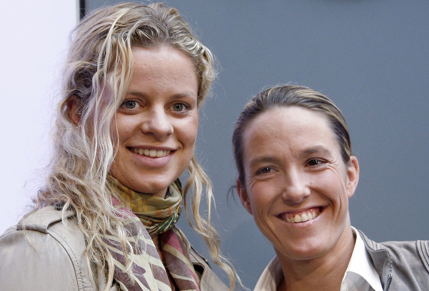 Kim Clijsters (vasakul) ja Justine Henin
