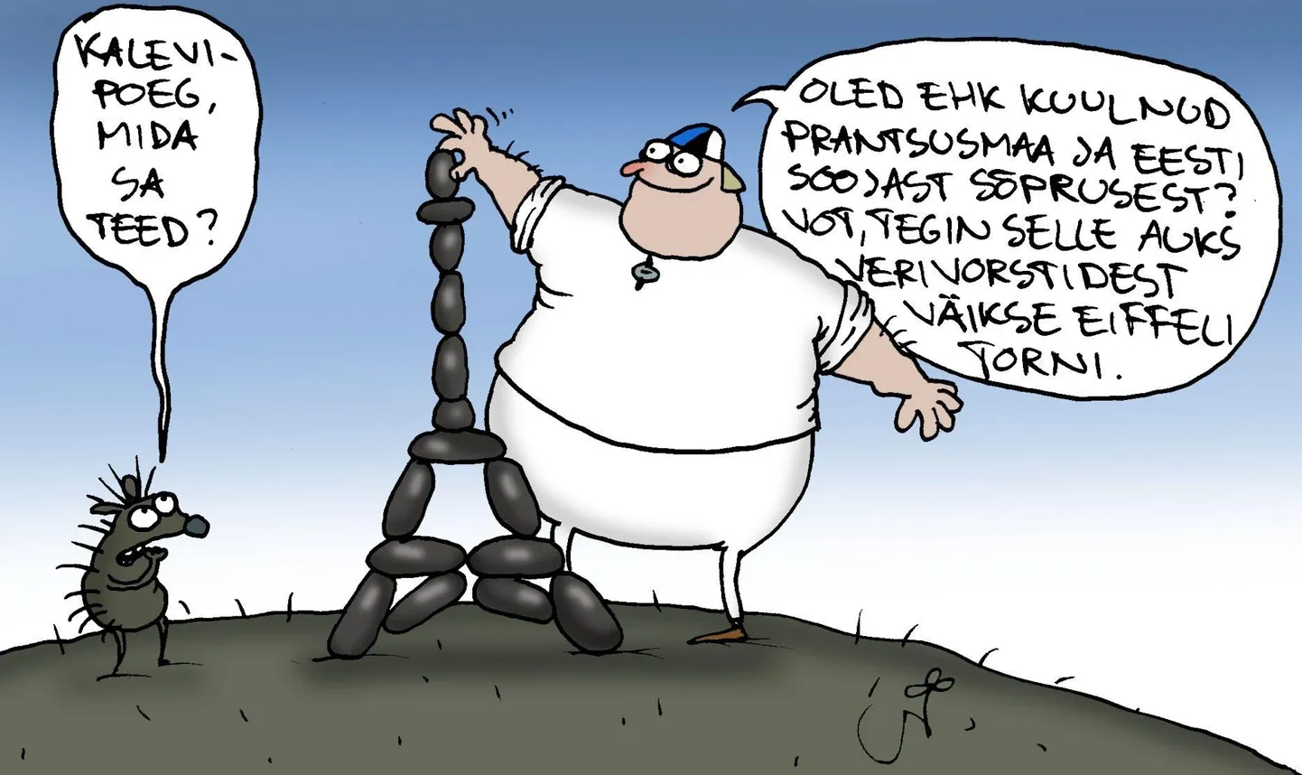 Urmas Nemvalts joonistab FOTO: Urmas Nemvalts