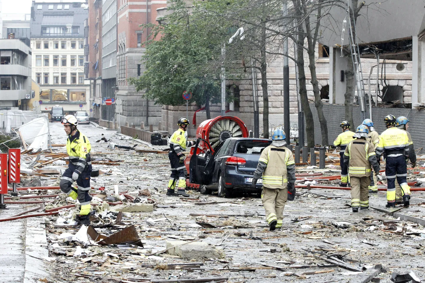 Норвежская столица после взрыва