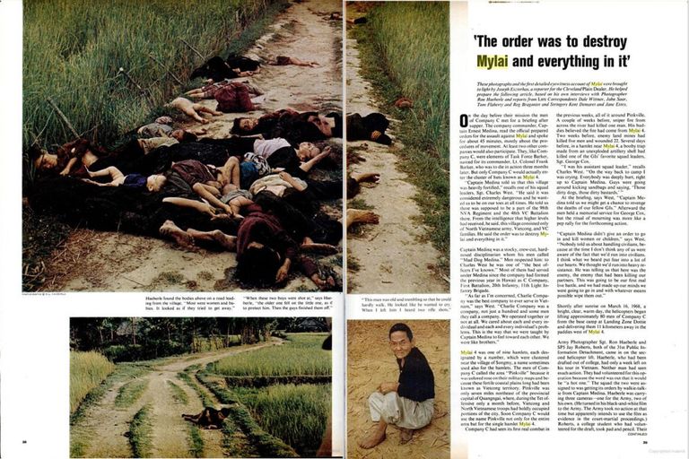 SÜÜDISTUS: 1969. aasta detsembri alguses avaldas ajakiri Life fotoseeria Vietnamis My Lai külas asetleidnud õudustest.