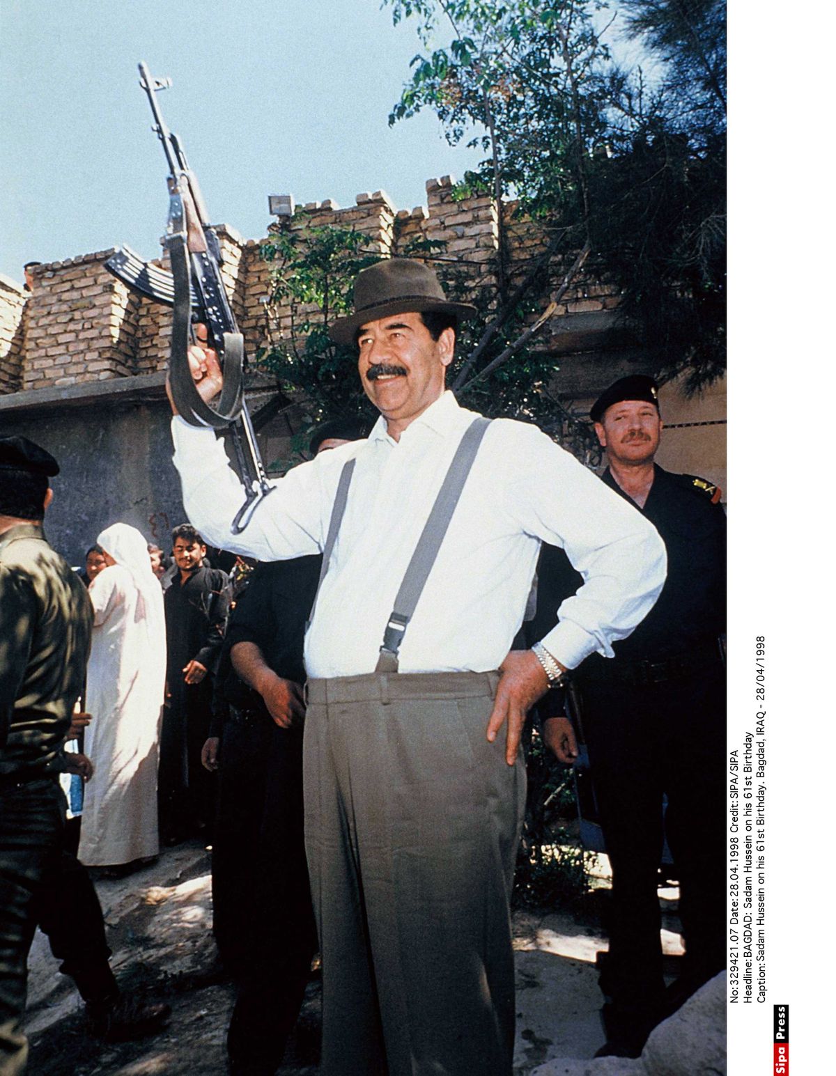Saddam Hussein 61-aastasena 1998. aastal