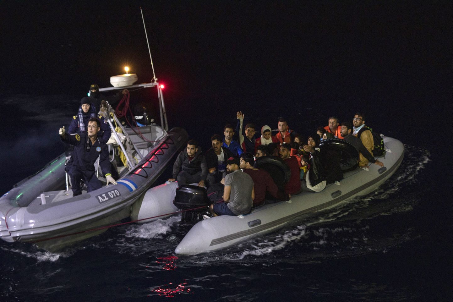 Kreeka piirivalve päästis septembris 23 migranti, kes ületasid Egeuse merd Türgist Kreekasse.