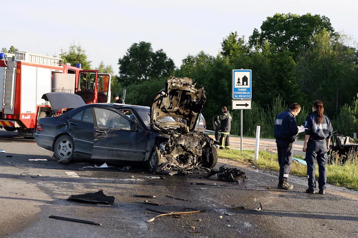 Ränk laupkokkupõrge juhtus 27. juunil veidi pärast kella 20 Viljandi—Karksi-Nuia maanteel Orika bussipeatuses.