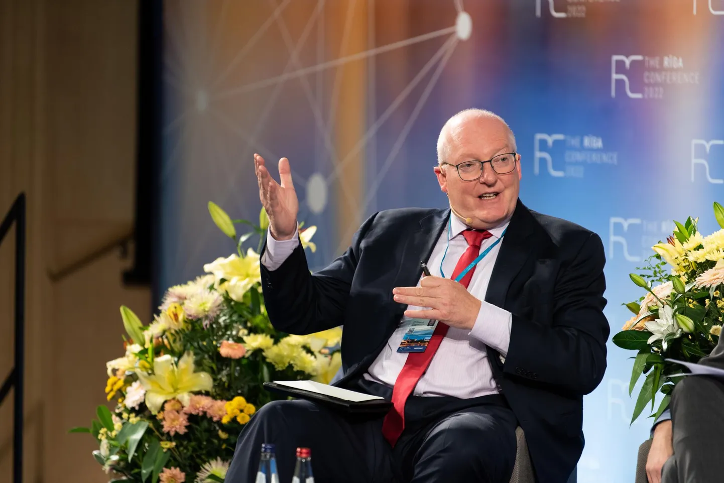 Mõttekoja German Marshall Fund asepresident ja Berliini haru tegevdirektor Thomas Kleine-Brockhoff Riia julgeolekukonverentsil.