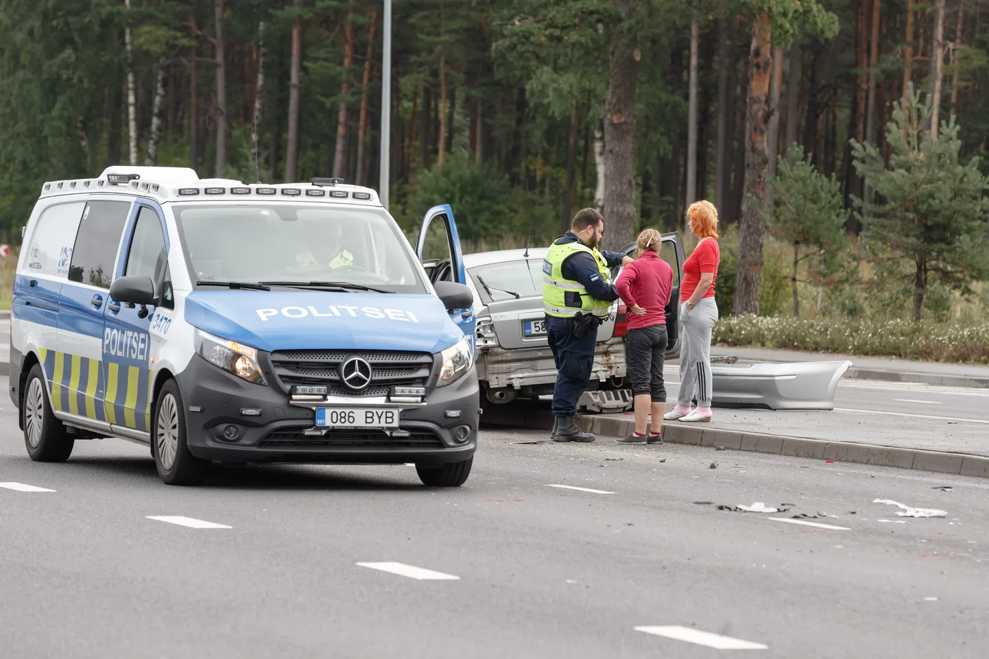 Liiklusõnnetus Järvevana teel mõni aasta tagasi.