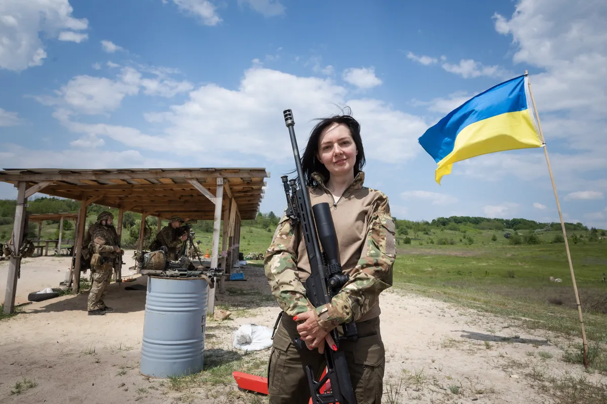 Ukraina rahvuskaardi 3. operatiivbrigaadi Spartan snaiprite instruktor Natalja.