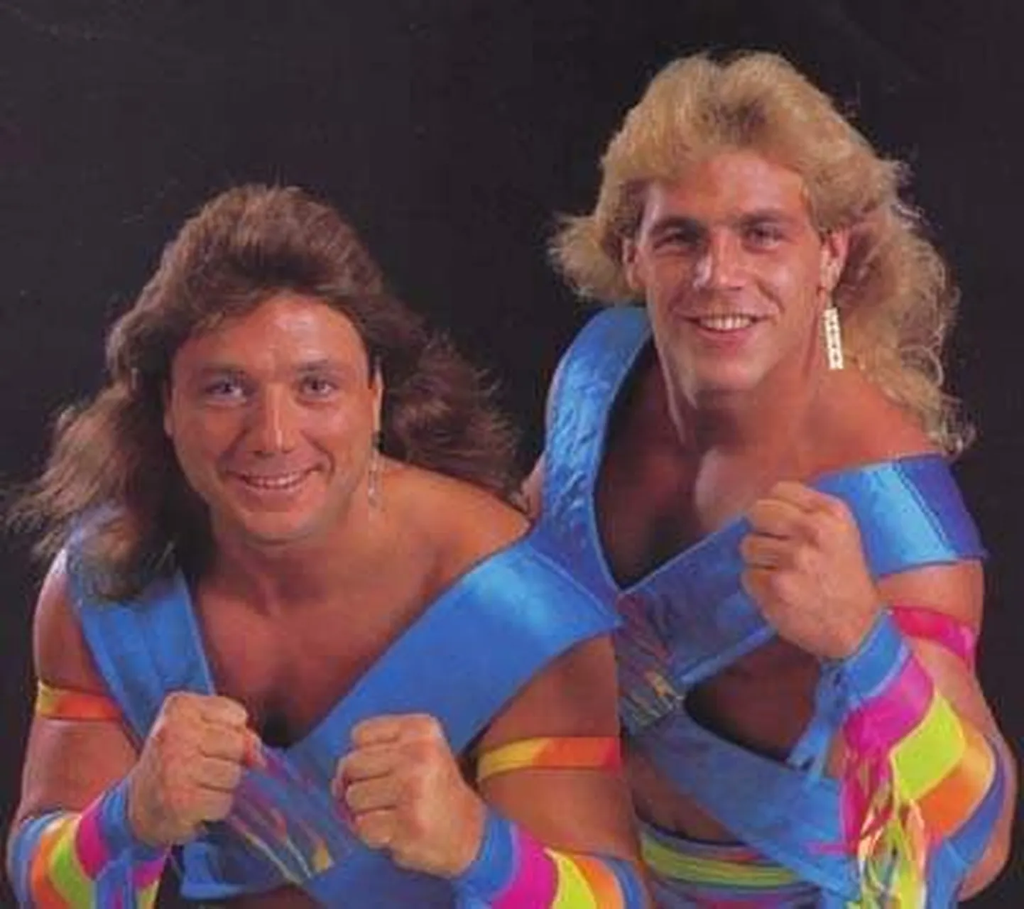 Marty Jannetty (vasakul) koos tiimikaaslase Shawn Michaelsiga.