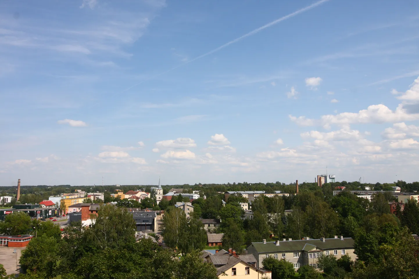 Vaade Valga linnale.
