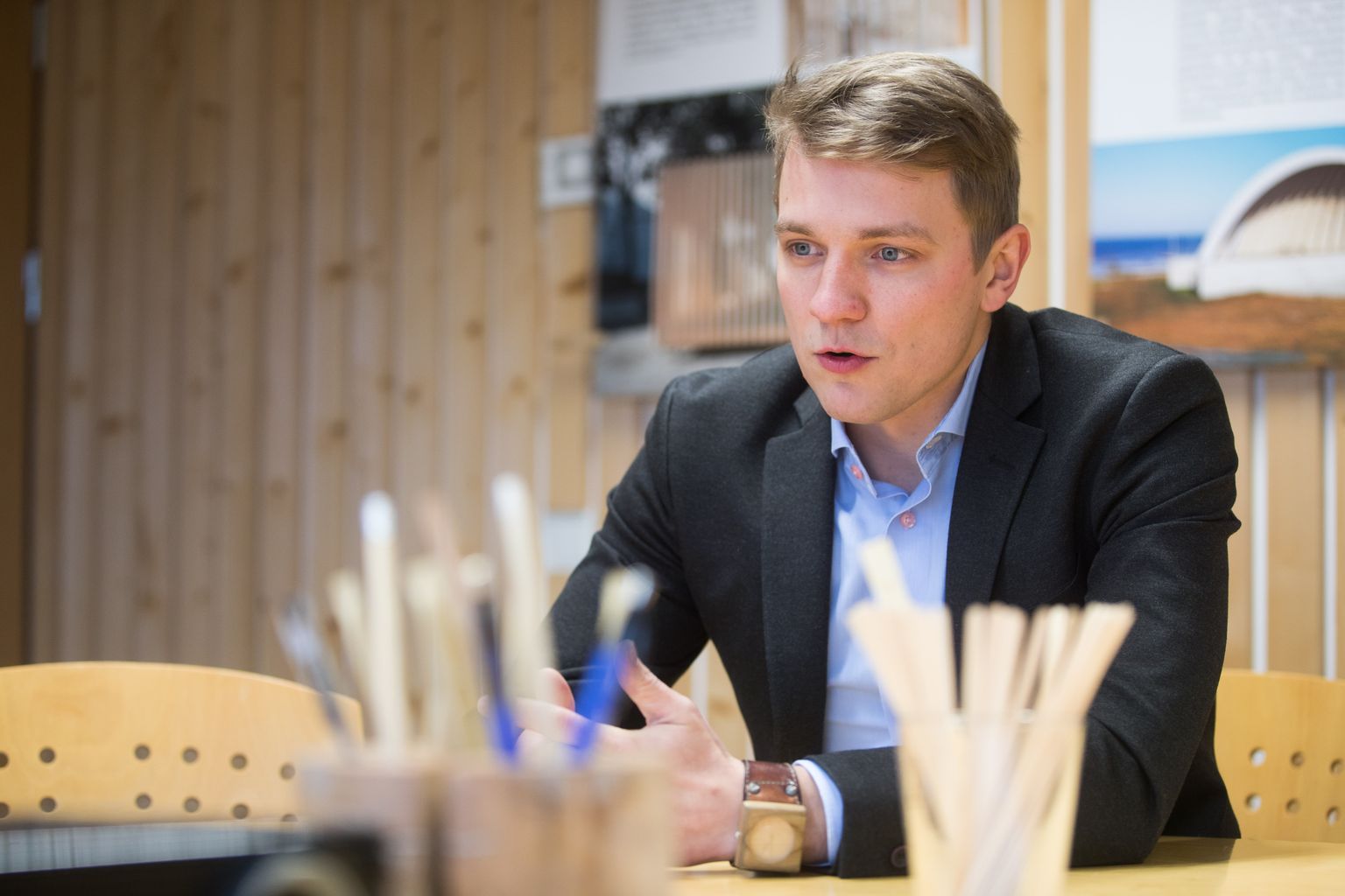 Pildil: Eesti Metsa- ja Puidutööstuse Liidu tegevjuht Henrik Välja, kes peab ka konverentsi avaettekande teemal "Milleks meile metsa- ja puidutööstus?"
