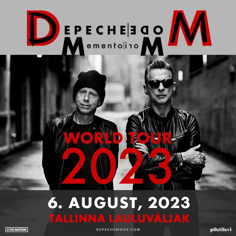Depeche Mode esineb 2023. aasta augustis Tallinna lauluväljakul.
