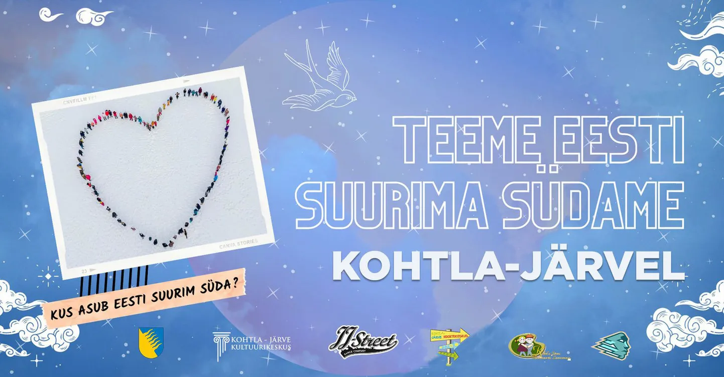 В воскресенье в Кохтла-Ярве состоится общеэстонская акция "Teeme Eesti suurima südame" / "Сделаем самое большое сердце Эстонии". Приглашают всех.