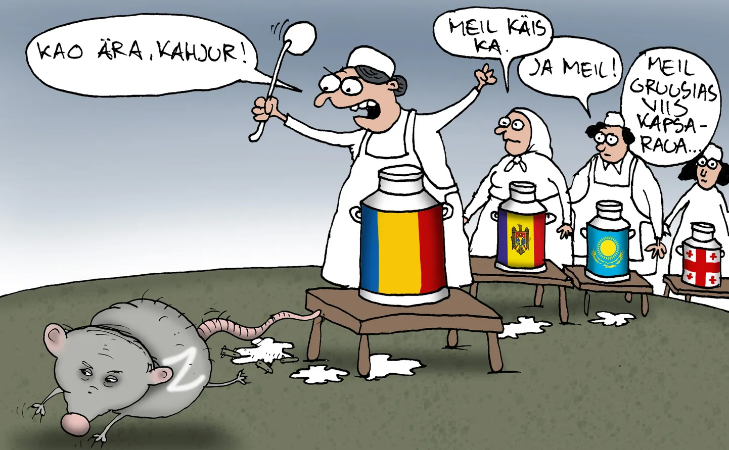 Urmas Nemvalts joonistab.