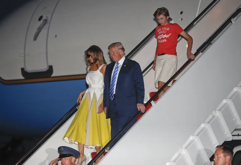 Donald, Melania ja Barron Trump